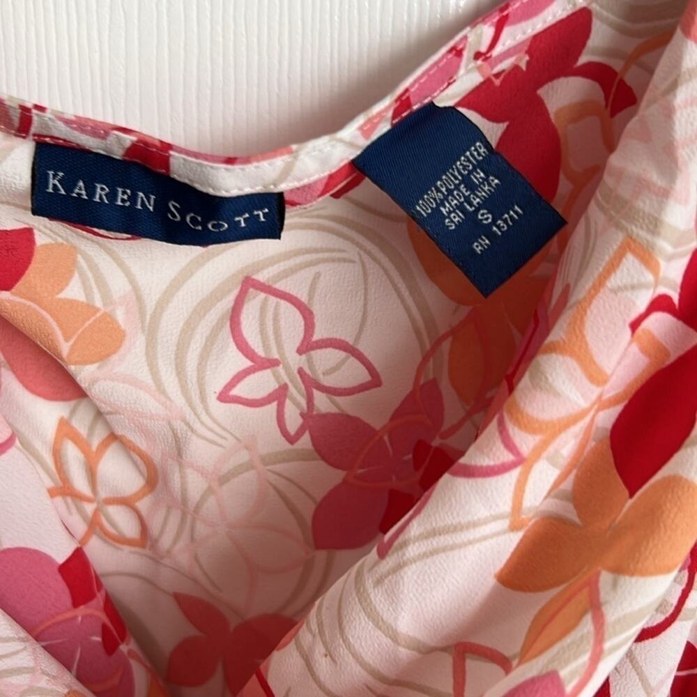 Ladies sleeveless top by Karen Scott size small - Picture 4 of 5